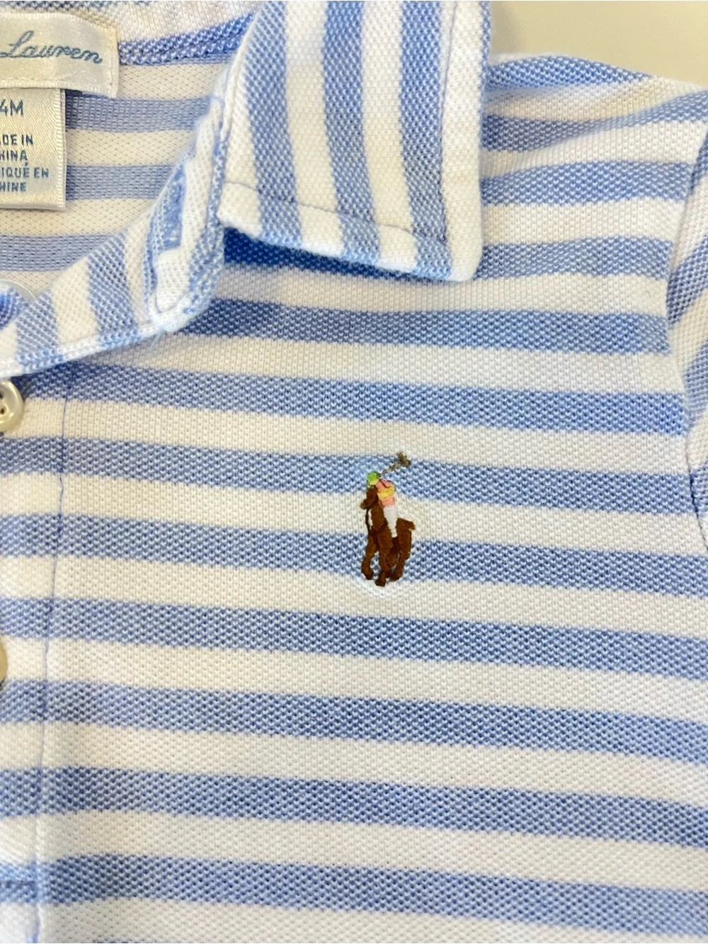 Polo Ralph Lauren Toddler Striped Short Sleeve Polo Shirt 24M